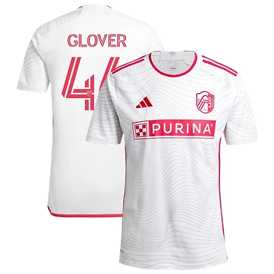 Caden Glover Men's adidas  White St. Louis City SC 2024 The Confluence Kit Replica Custom Jersey