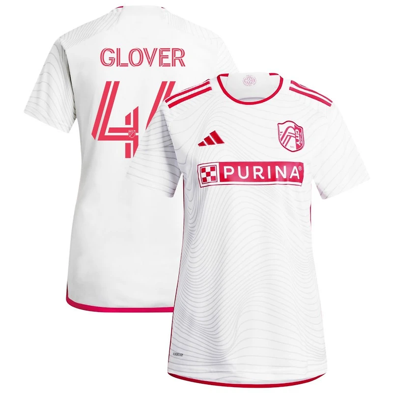 Caden Glover Women's adidas White St. Louis City SC 2024 The Confluence Kit Replica Custom Jersey