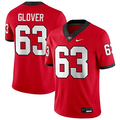 Dontrell Glover Men's Nike Red Georgia Bulldogs NIL Pick-A-Player Game Jersey