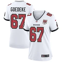 Luke Goedeke Women's Nike White Tampa Bay Buccaneers 50th Season Custom Game Jersey