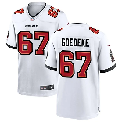 Luke Goedeke Men's Nike White Tampa Bay Buccaneers  White Custom Game Jersey