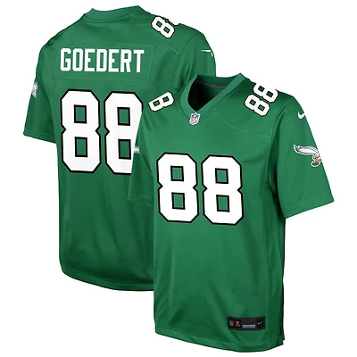 Dallas Goedert Youth Nike Kelly Green Philadelphia Eagles Alternate Custom Game Jersey