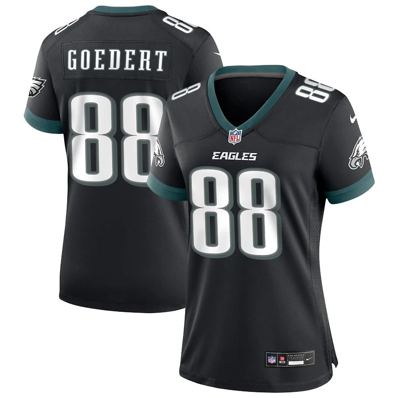 Dallas Goedert Women's Nike Black Philadelphia Eagles Alternate Custom Game Jersey