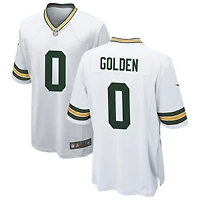 Matthew Golden Men's Nike White Green Bay Packers Custom Game Jersey