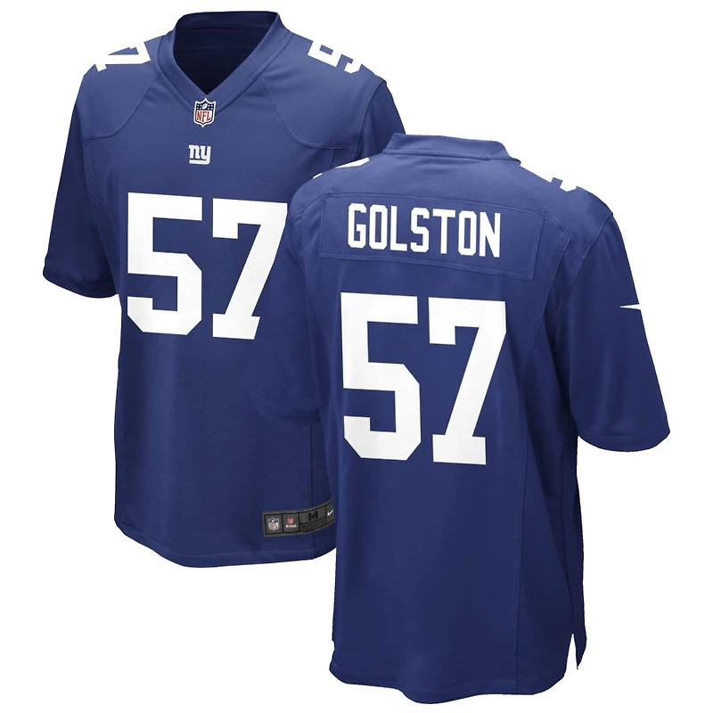 Chauncey Golston Men's Nike Royal New York Giants Custom Game Jersey