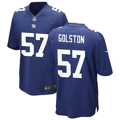 Chauncey Golston Men's Nike Royal New York Giants Custom Game Jersey