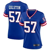 Chauncey Golston Women's Nike Royal New York Giants Classic Custom Game Jersey