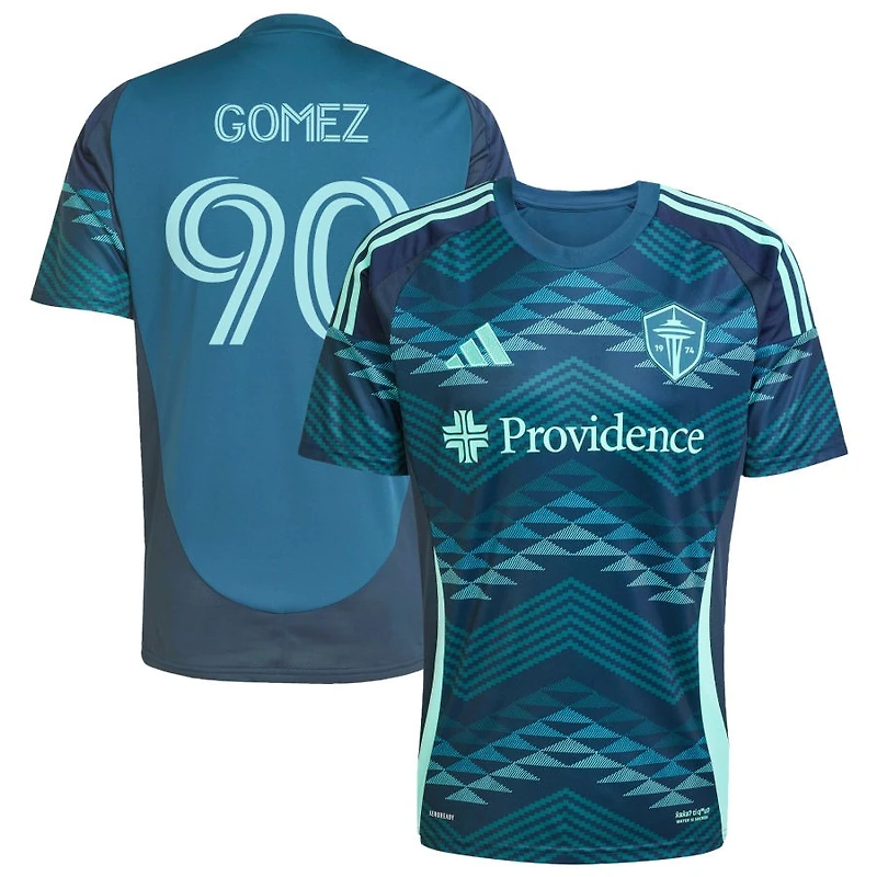Sebastian Gomez Men's adidas Blue Seattle Sounders FC 2025 The Salish Sea Kit Replica Custom Jersey