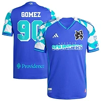 Sebastian Gomez Men's adidas Blue Seattle Sounders FC 2025 Third Authentic Custom Jersey