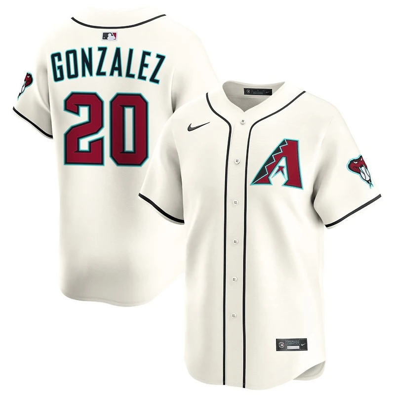 Luis Gonzalez Men's Nike Cream Arizona Diamondbacks Home Limited Pick-A-Player Retired Roster Jersey