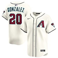 Luis Gonzalez Men's Nike Cream Arizona Diamondbacks Home Limited Pick-A-Player Retired Roster Jersey