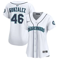 Domingo Gonzalez Women's Nike  White Seattle Mariners Home Limited Custom Jersey