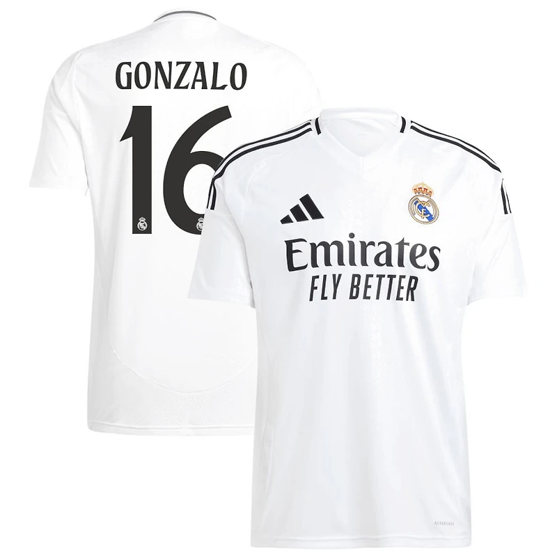Gonzalo Garcia Gonzalo Men's adidas White Real Madrid 2024/25 Home Replica Custom Jersey