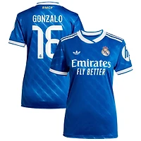 Gonzalo Garcia Gonzalo Women's adidas  Blue Real Madrid 2025/26 Third Replica Custom Jersey