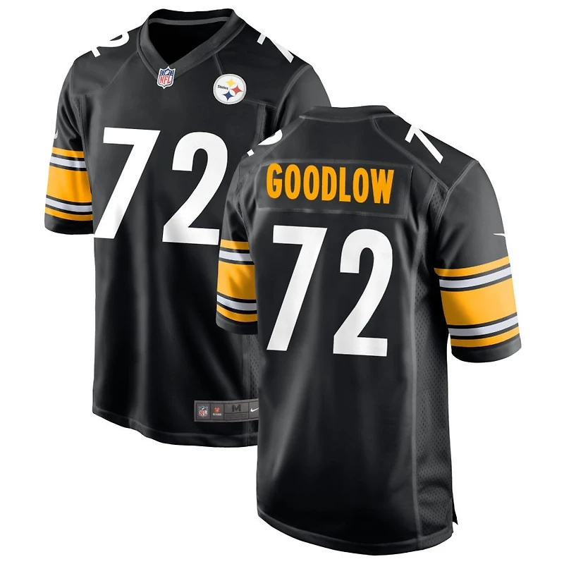 Anthony Goodlow Men's Nike Black Pittsburgh Steelers Custom Game Jersey