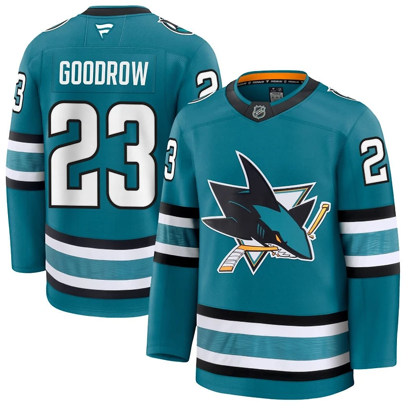 Barclay Goodrow Men's Fanatics Teal San Jose Sharks Home Premium Custom Jersey