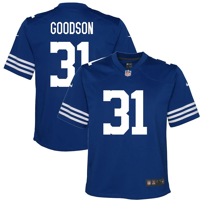 Tyler Goodson Youth Nike Royal Indianapolis Colts Alternate Custom Game Jersey