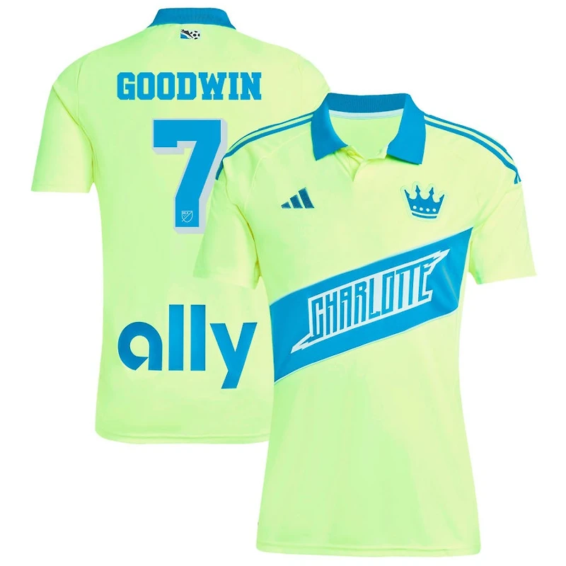 Archie Goodwin Men's adidas Yellow Charlotte FC 2025 Third Replica Custom Jersey