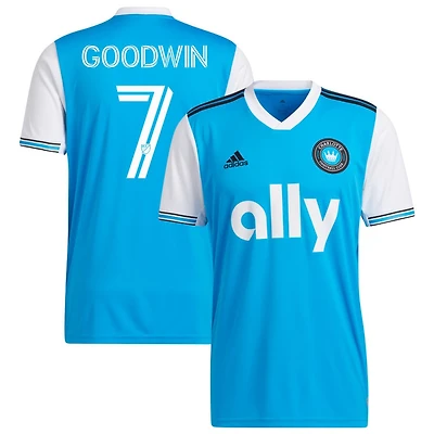 Archie Goodwin Men's adidas Blue Charlotte FC 2022 Primary Replica Custom Jersey