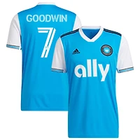 Archie Goodwin Men's adidas Blue Charlotte FC 2022 Primary Replica Custom Jersey
