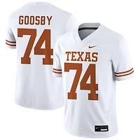 Trevor Goosby Men's Nike White Texas Longhorns NIL Pick-A-Player Game Jersey