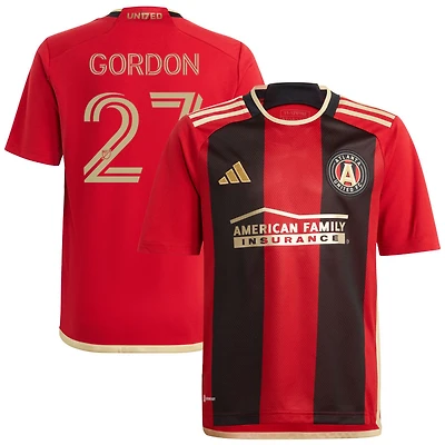 Ashton Gordon Youth adidas Black Atlanta United FC 2023 The 17s' Kit Replica Custom Jersey