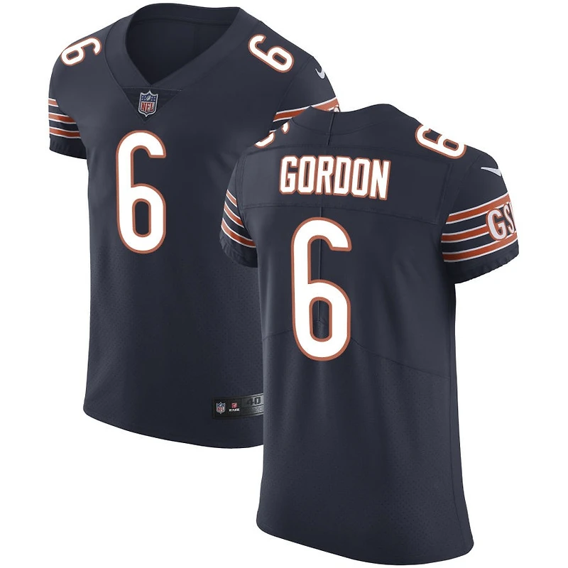 Kyler Gordon Men's Nike Navy Chicago Bears Vapor Untouchable Custom Elite Jersey
