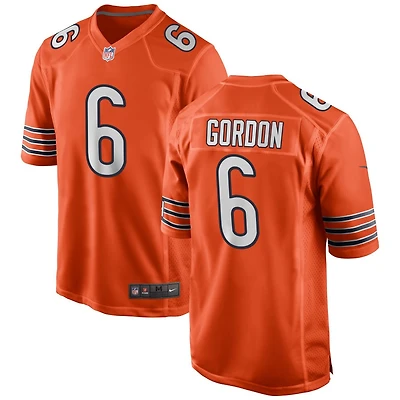Kyler Gordon Men's Nike Orange Chicago Bears Alternate Custom Game Jersey