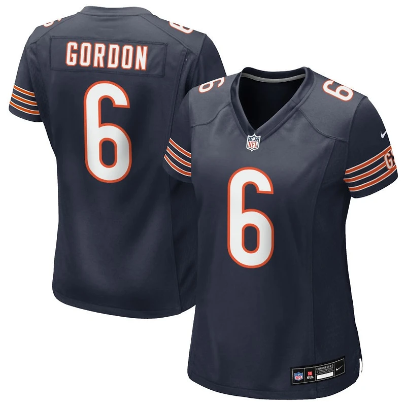 Kyler Gordon Women's Nike Navy Chicago Bears Custom Game Jersey
