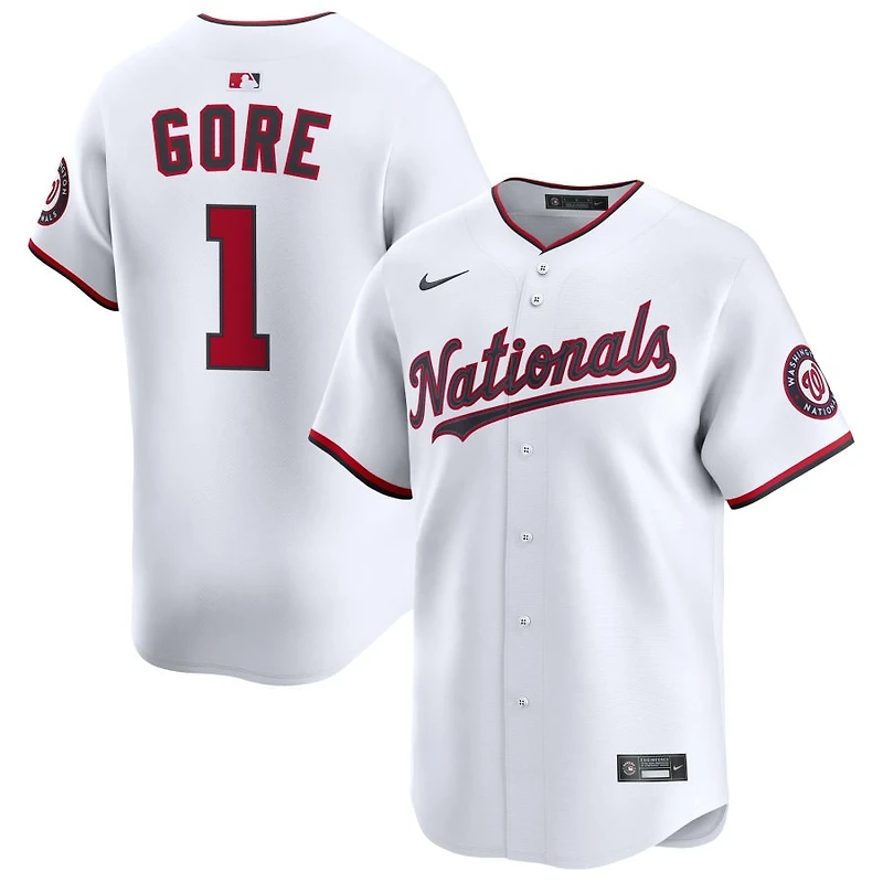 MacKenzie Gore Youth Nike White Washington Nationals Home Custom Limited Jersey
