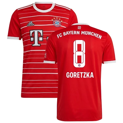 Leon Goretzka Youth adidas Red Bayern Munich 2022/23 Home Replica Custom Jersey