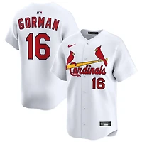 Nolan Gorman Men's Nike White St. Louis Cardinals Home Limited Custom Jersey