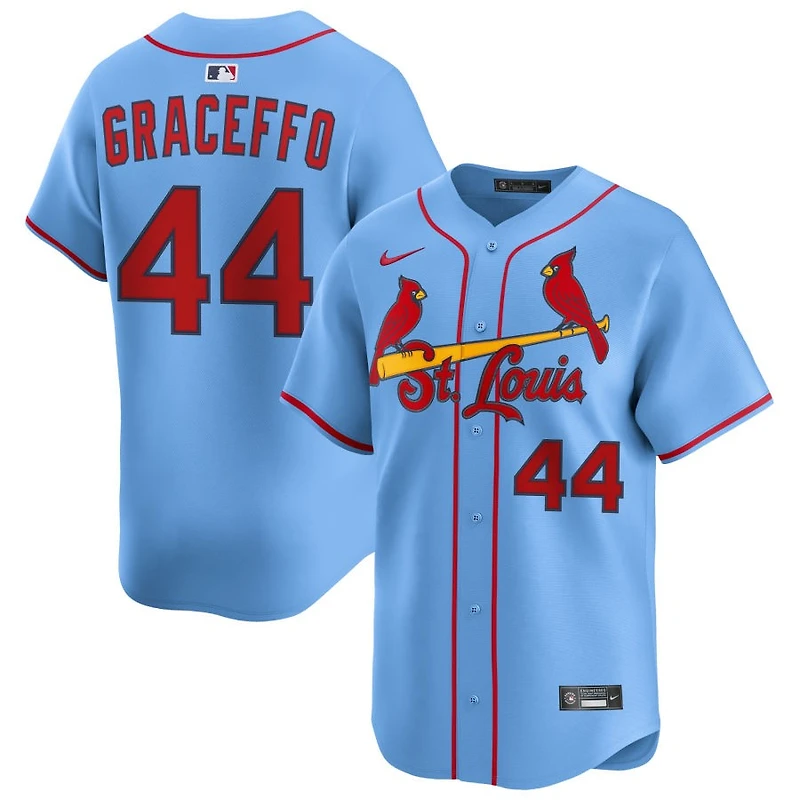 Gordon Graceffo Men's Nike Light Blue St. Louis Cardinals Alternate Limited Custom Jersey