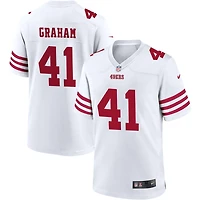 Jalen Graham Men's Nike White San Francisco 49ers Game Custom Player Jersey