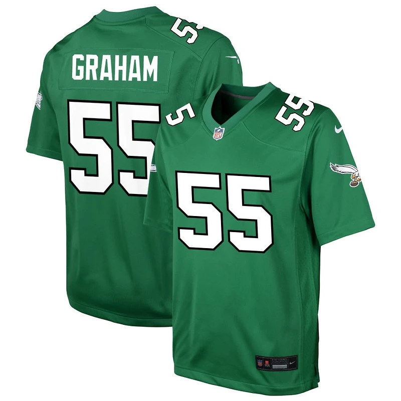 Brandon Graham Youth Nike Kelly Green Philadelphia Eagles Alternate Custom Game Jersey