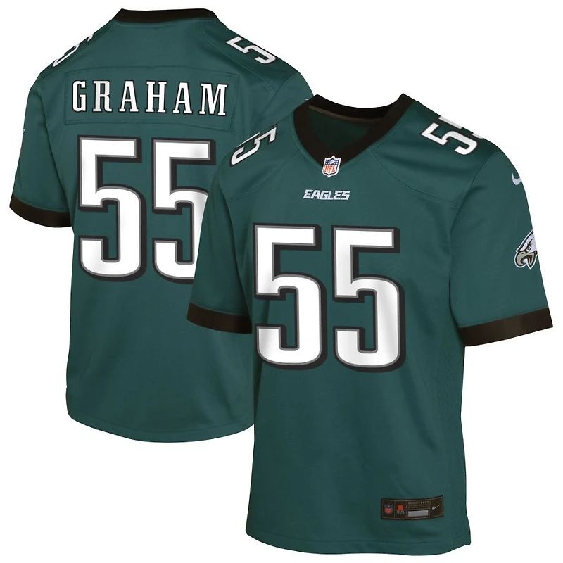 Brandon Graham Youth Nike Midnight Green Philadelphia Eagles Custom Game Jersey