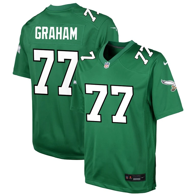 Ta'Quon Graham Youth Nike Kelly Green Philadelphia Eagles Alternate Custom Game Jersey