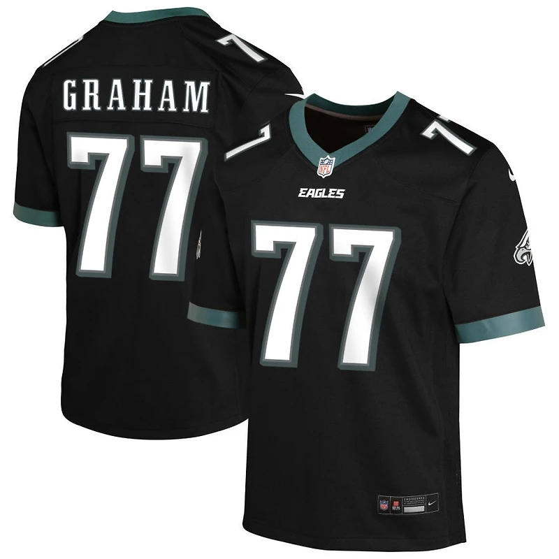 Ta'Quon Graham Youth Nike Black Philadelphia Eagles Alternate Custom Game Jersey