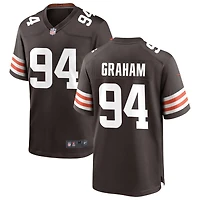 Mason Graham Men's Nike Cleveland Browns Brown Custom Game Jersey