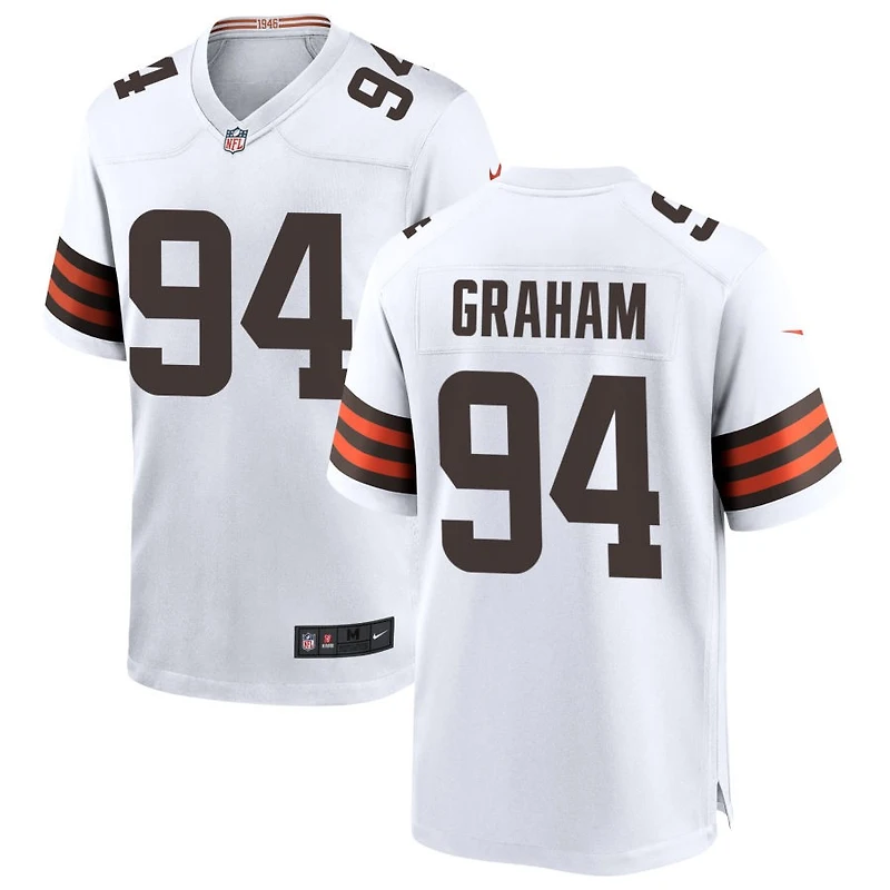 Mason Graham Men's Nike White Cleveland Browns Custom Game Jersey