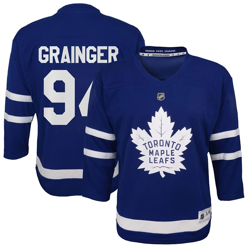 Luke Grainger Youth  Blue Toronto Maple Leafs Home Replica Custom Jersey