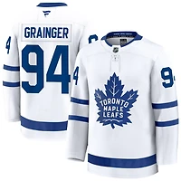 Luke Grainger Men's Fanatics White Toronto Maple Leafs Away Premium Custom Jersey