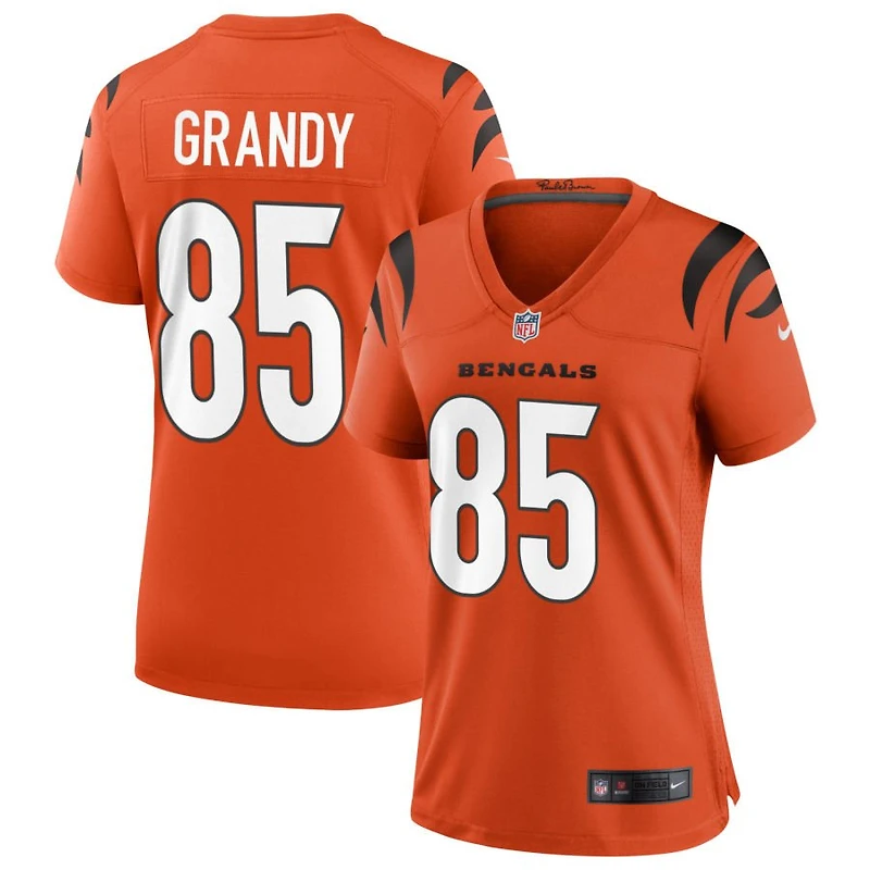 Cam Grandy Women's Nike Orange Cincinnati Bengals Alternate Game Custom Jersey
