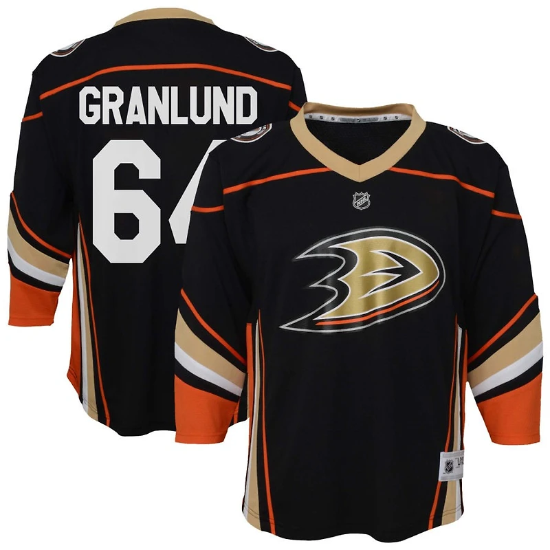 Mikael Granlund Youth  Black Anaheim Ducks Home Replica Custom Jersey