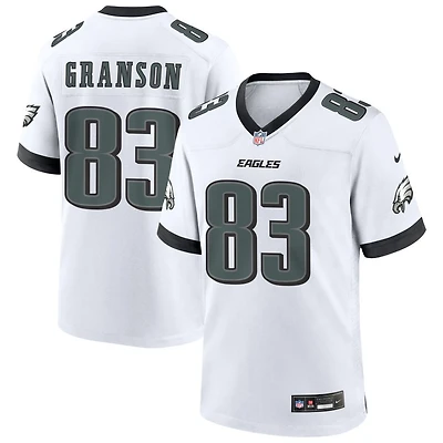 Kylen Granson Men's Nike White Philadelphia Eagles Custom Game Jersey