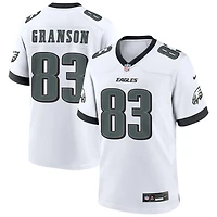 Kylen Granson Men's Nike White Philadelphia Eagles Custom Game Jersey