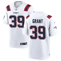 Richie Grant Men's Nike White New England Patriots Custom Game Jersey
