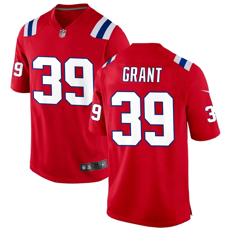 Richie Grant Men's Nike Red New England Patriots Alternate Custom Jersey
