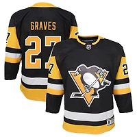 Ryan Graves Youth Black Pittsburgh Penguins Home Premier Custom Jersey