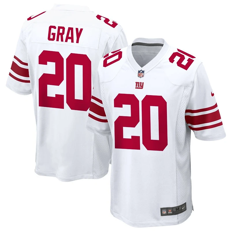 Eric Gray Men's Nike White New York Giants Custom Game Jersey